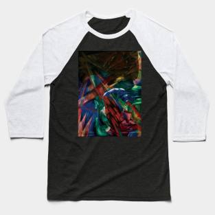 abstract leaf pattern Baseball T-Shirt